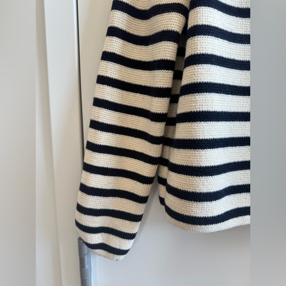 Alex Mill Paris Sweater Jacket in Stripe - Picture 11 of 12